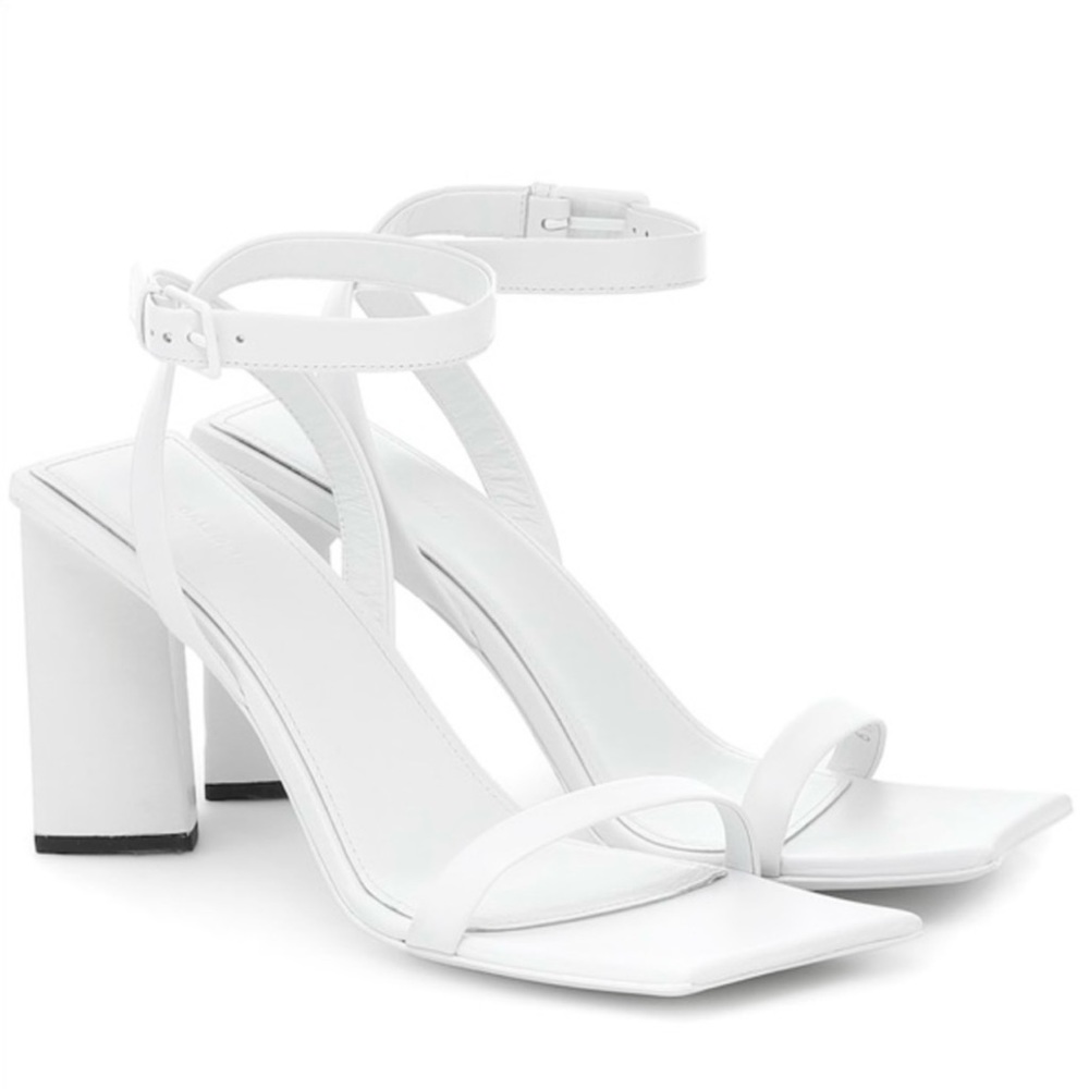 Balenciaga Moon Square Toe Sandal 90’s Aesthetic Size 40 EU / 9.5/10 US White